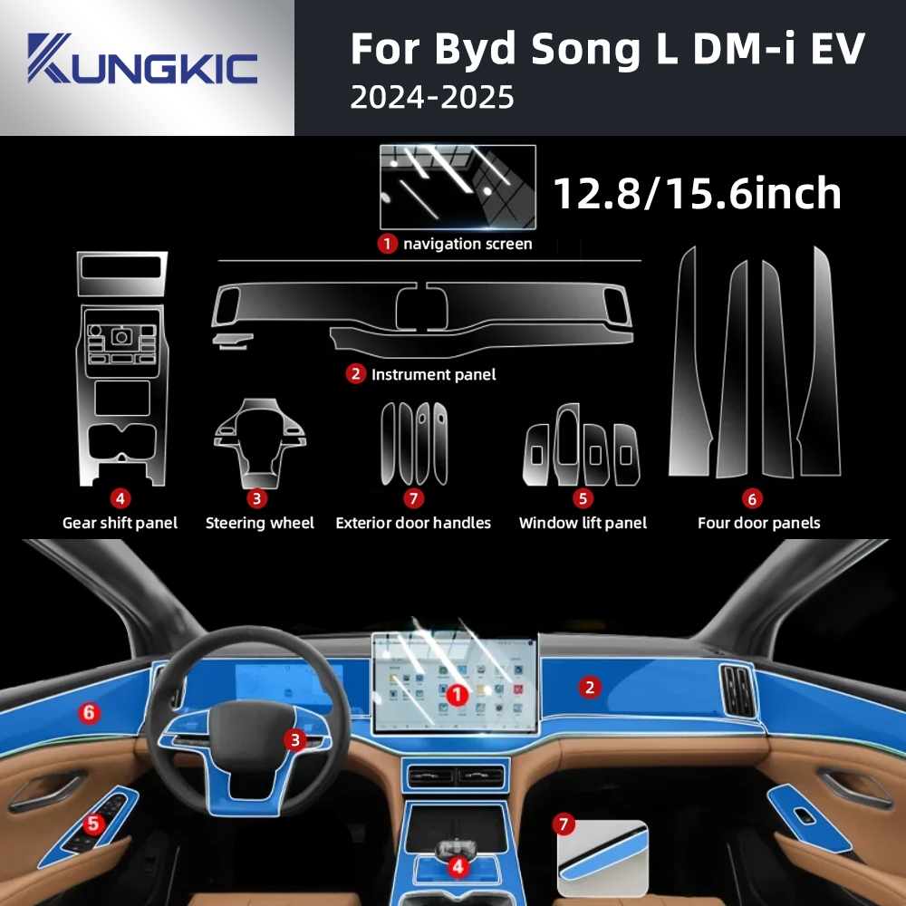 For Byd Song L DM-i EV 2024 2025 interior Accessories film transparent ...
