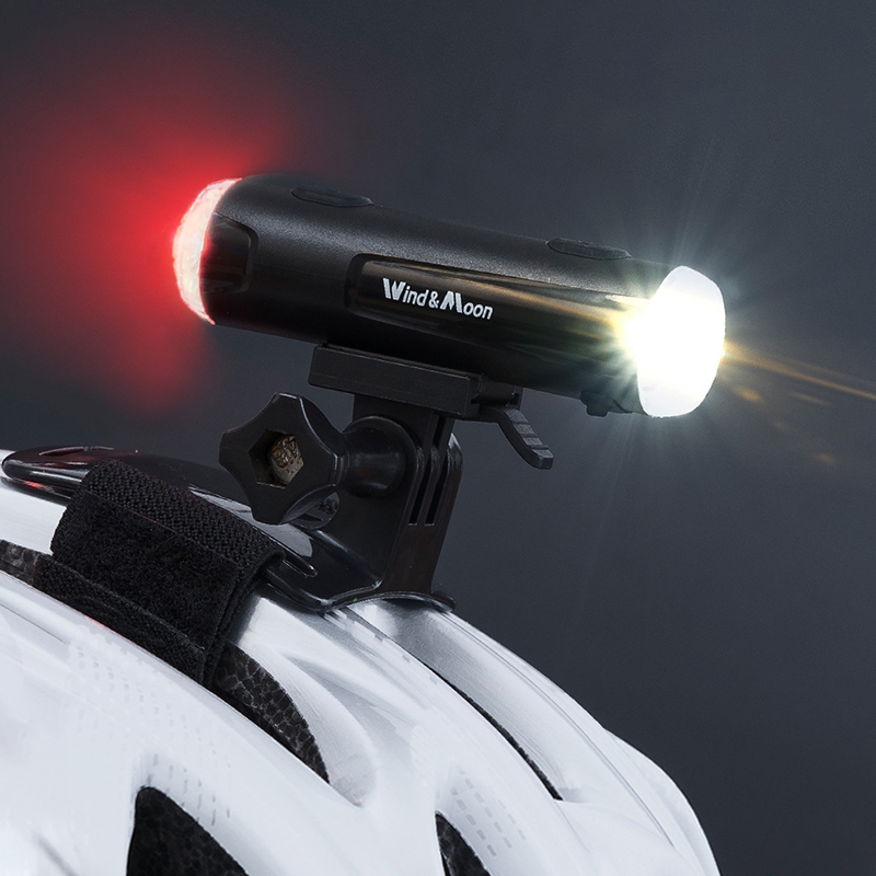 Bicycle Helmet Light USB Rechargeable Front Rear Cycling Light IP66 ...