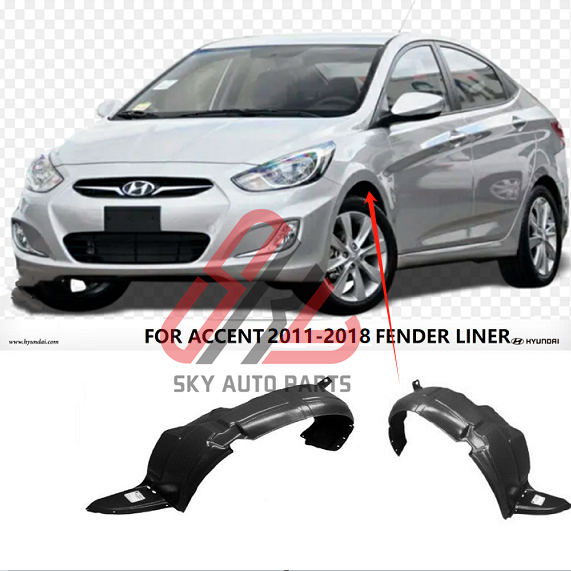 Direct Replacement Front Driver Side Fender Liner For Hyundai Accent 2013-2017