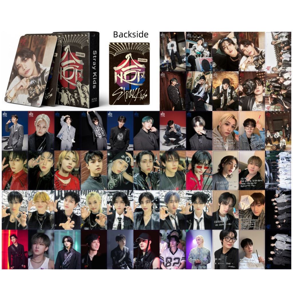 8-12pcs Stray kids SKZ HOP Photocards ROCK STAR Lomo Card