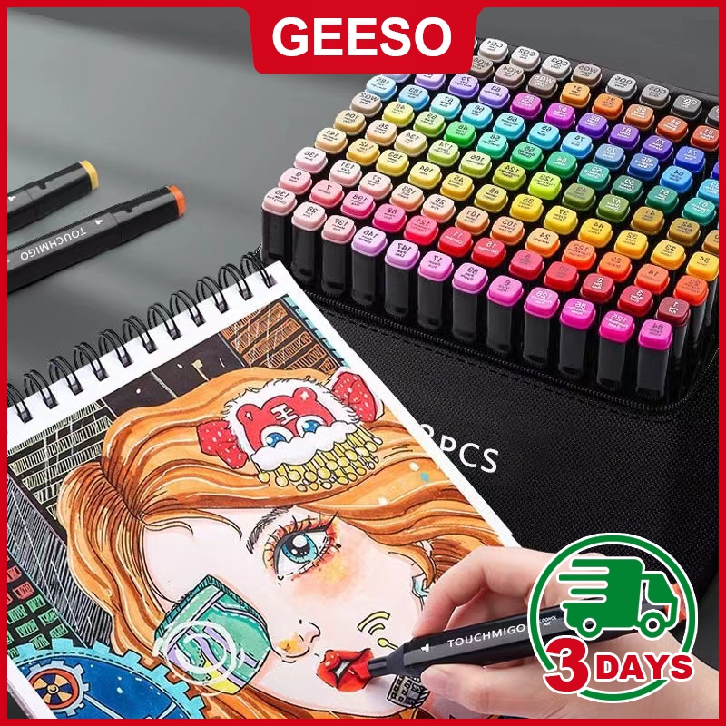 GEESO Painting Marker Pen Manga Sketching Markers Watercolor Brush Pen ...
