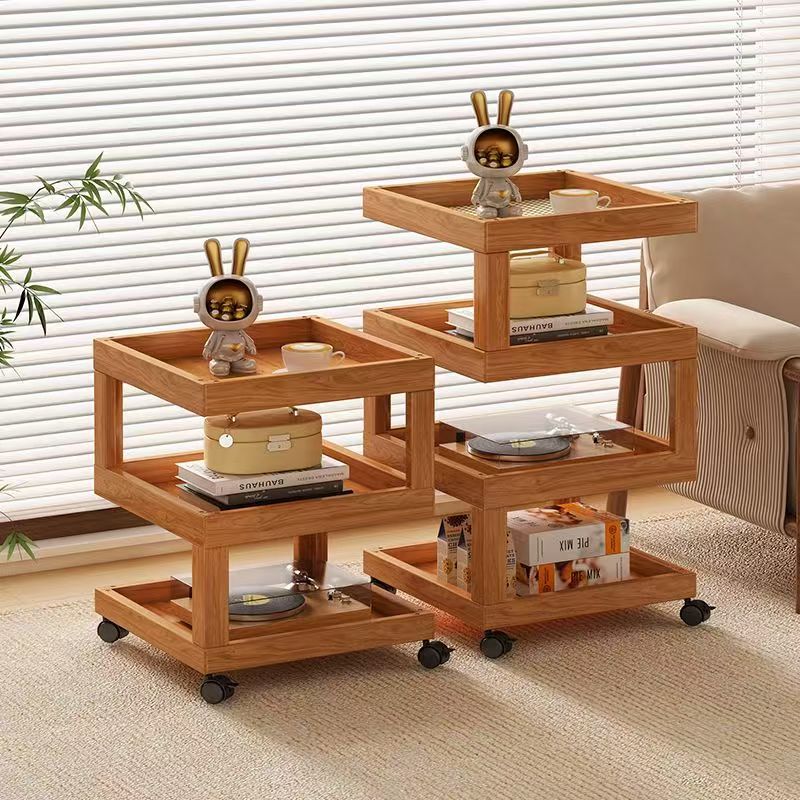 Solid Wood Bedside Table Modern Bedroom Home Bedside Simple Small ...