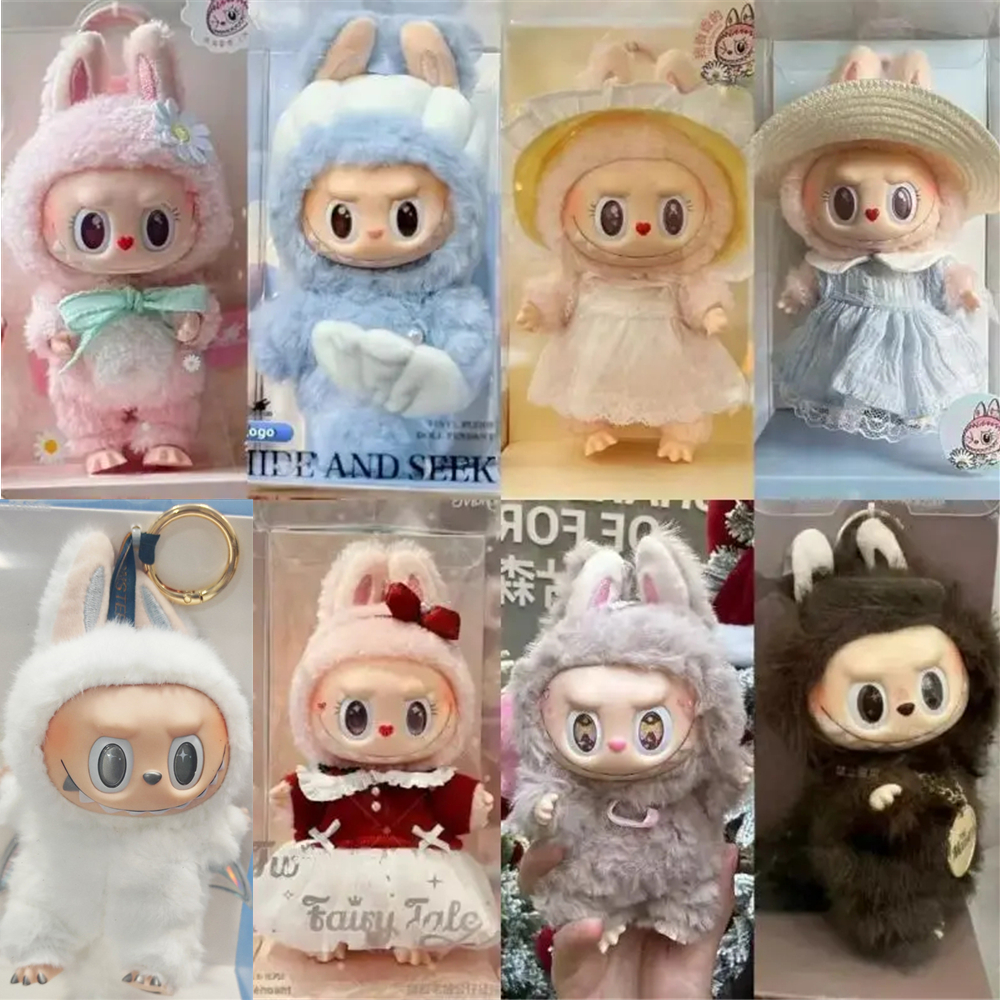 Labubu Doll Collection The Monsters Vinyl Face Doll Silver Shaded Eye ...