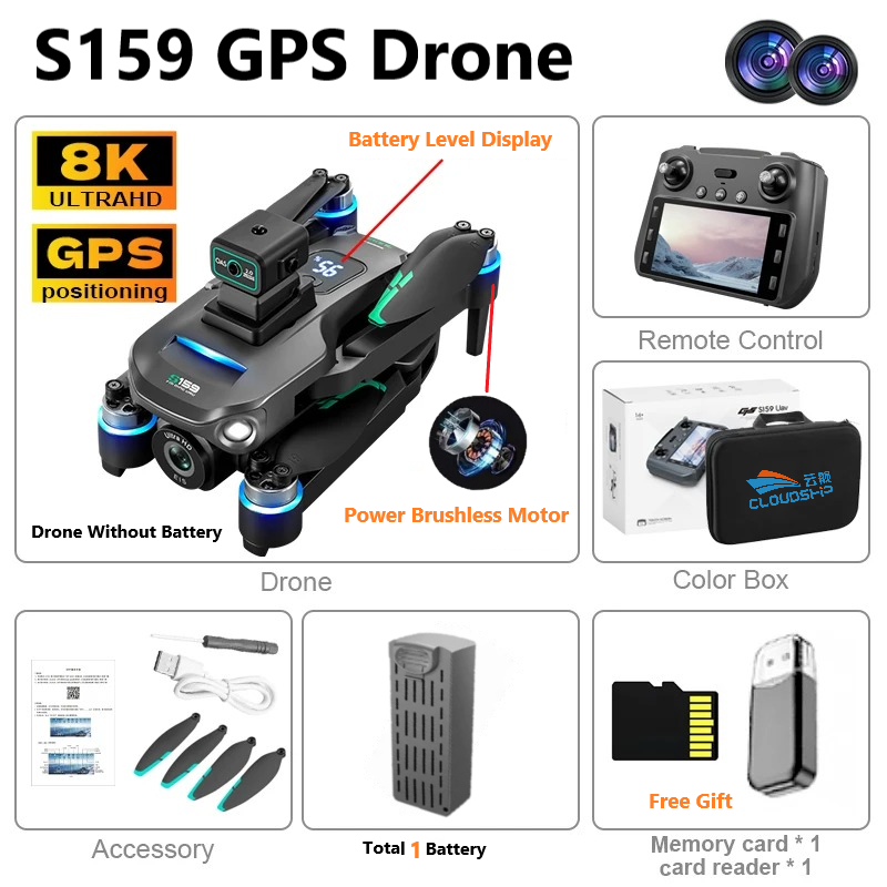 Aosenma Cg033 Battery Cg033 Review Upgraded S159 GPS Drone 8K
