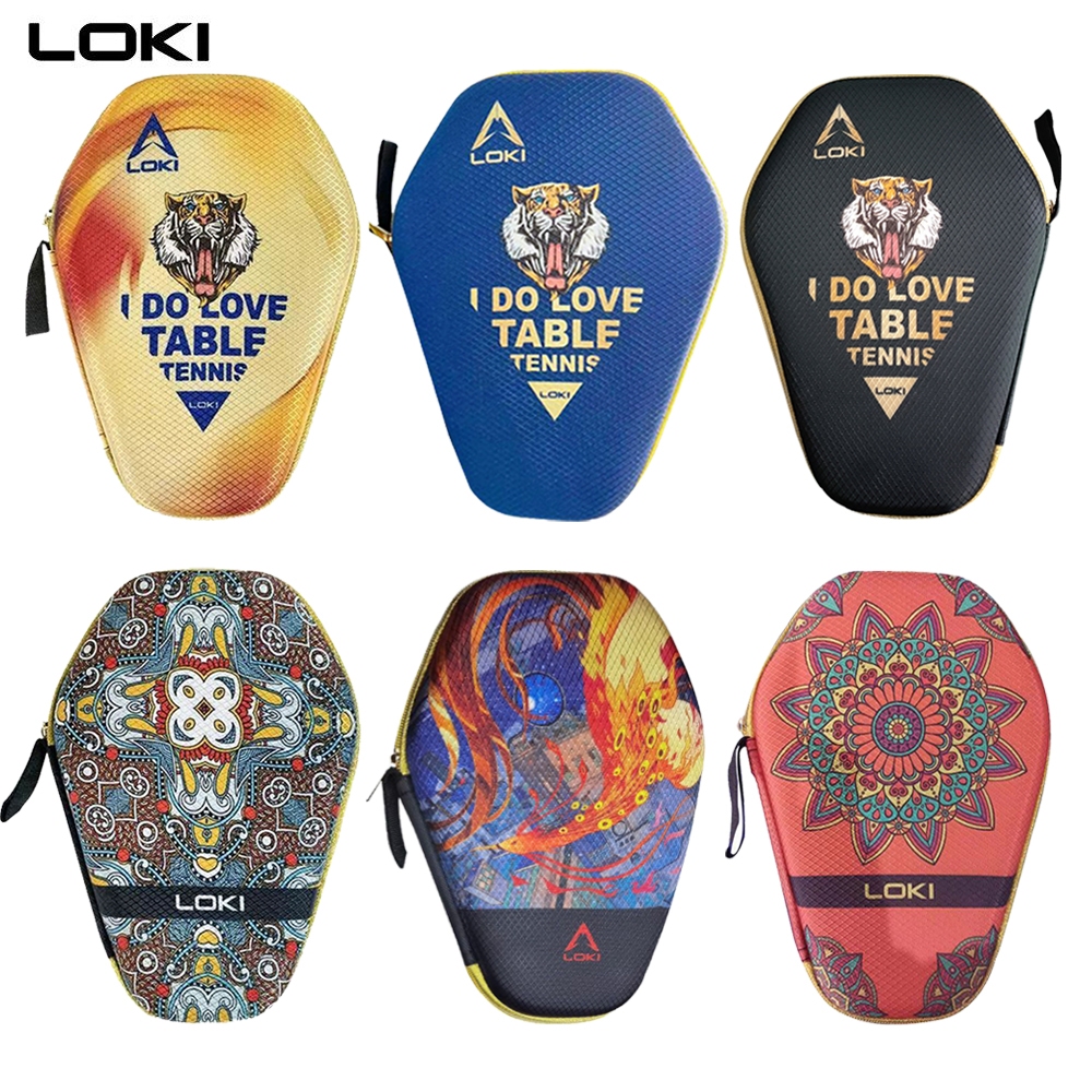 LOKI Table Tennis Racket Bag Hard Shell Racket Bag Table Tennis Racket ...