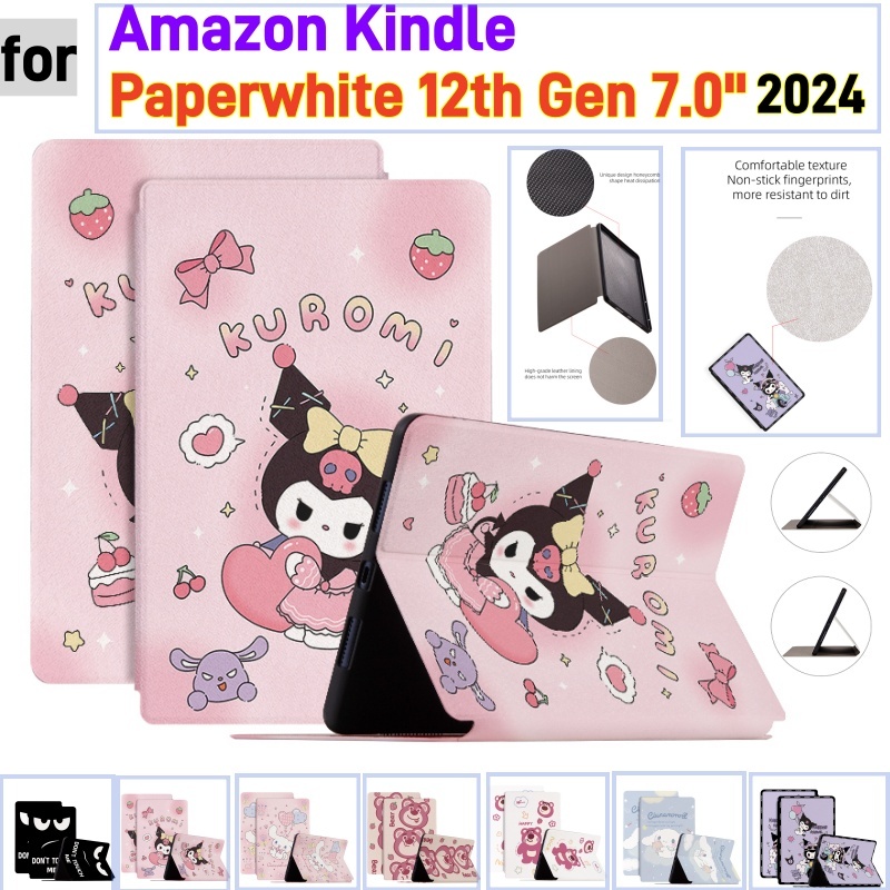 For 2024 Kindle Paperwhite 12th Gen 7" Fashion Tablet Case Cute Cartoon ...
