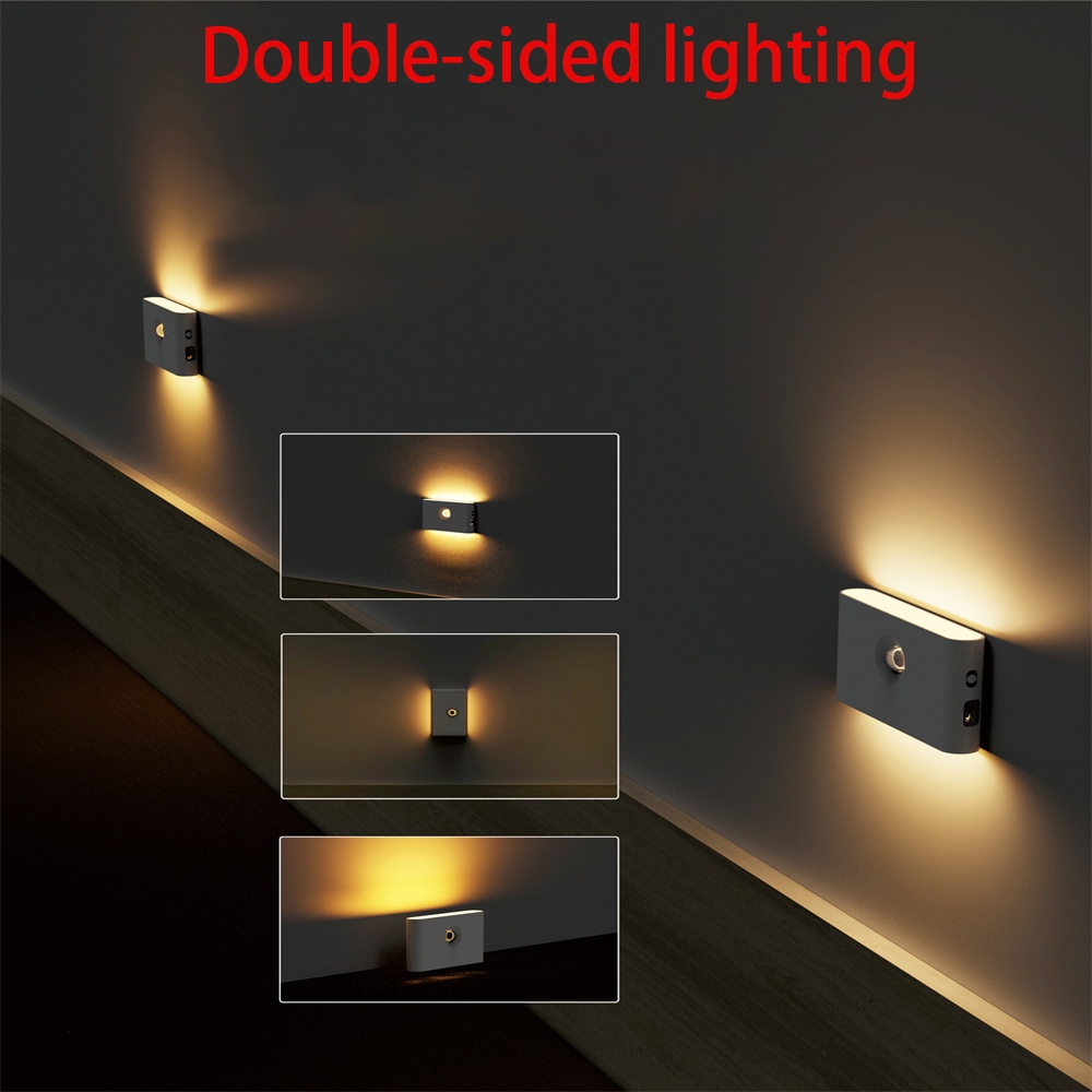 LED smart induction night light wireless USB rechargeable induction ...