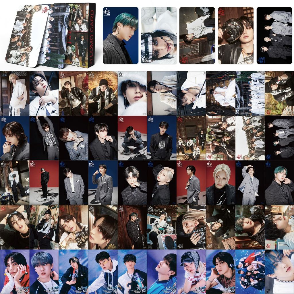 8-12pcs Stray kids SKZ HOP Photocards ROCK STAR Lomo Card