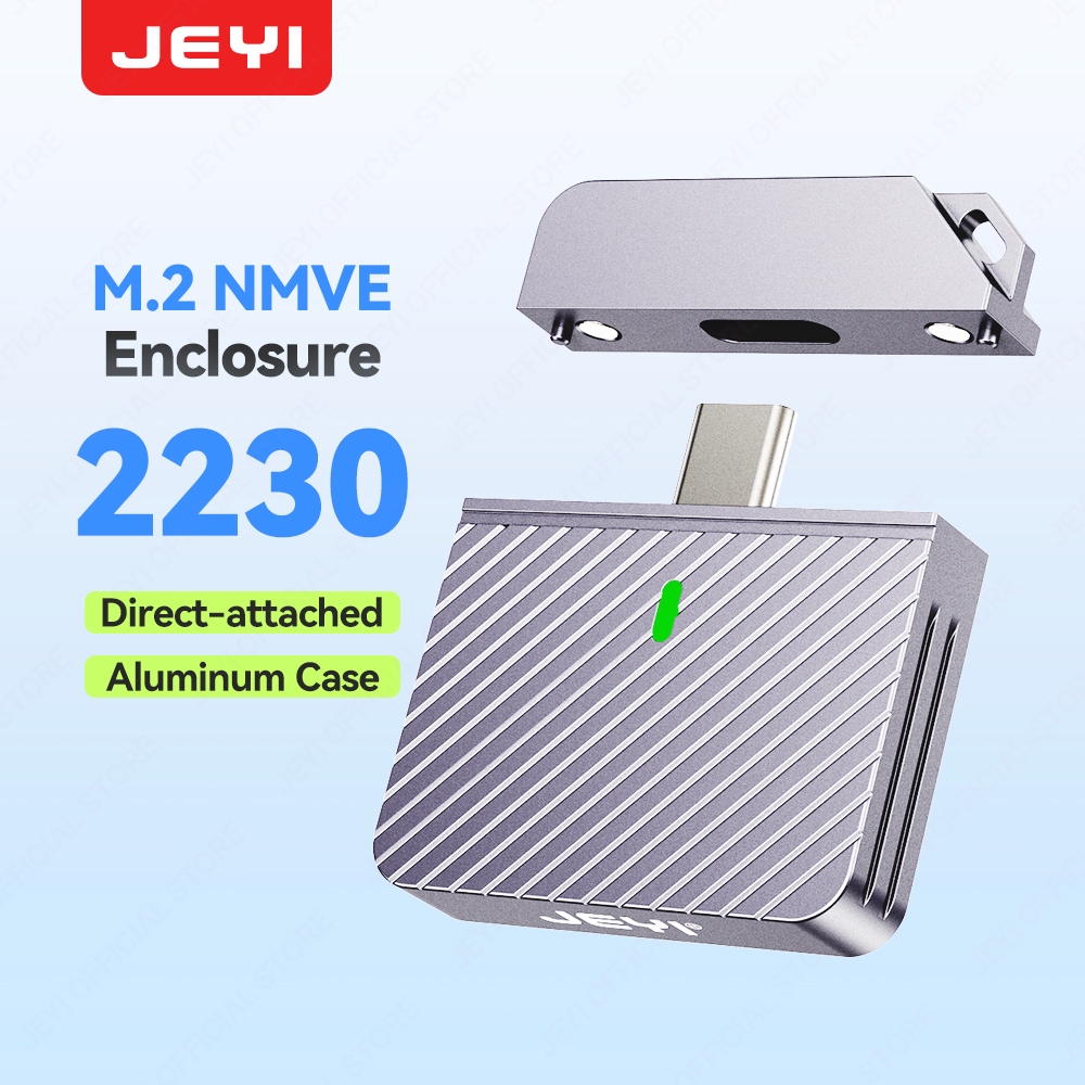 JEYI 2230 NVMe Direct-attach SSD Enclosure, USB 10Gbps In