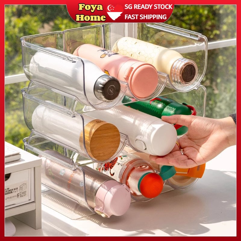 Water Bottle Rack Stackable Bottle Holder desktop Acrylic multi-layer ...