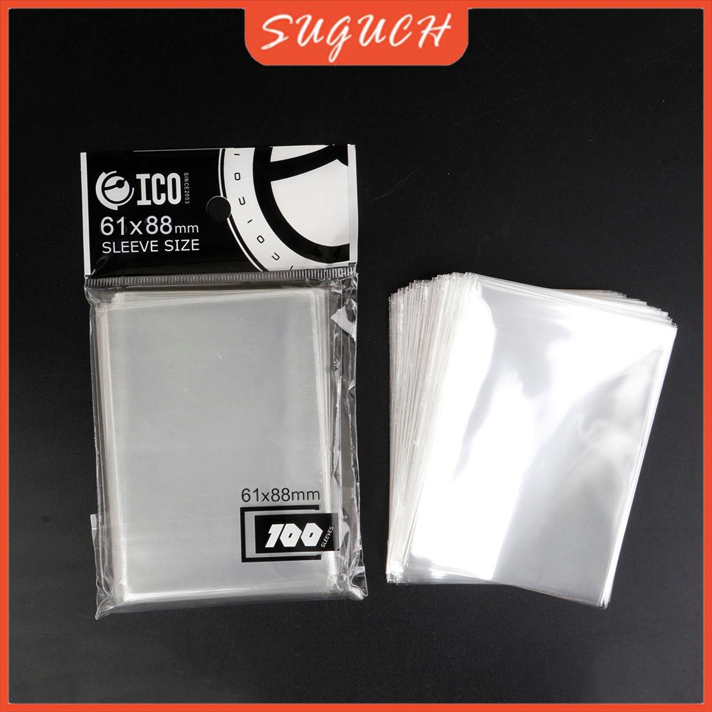 100pcs/Packs Card Sleeves Magic Board Game Tarot Three Kingdoms Poker Cards  Protector Transparent 61*88mm Board Games | Shopee Singapore