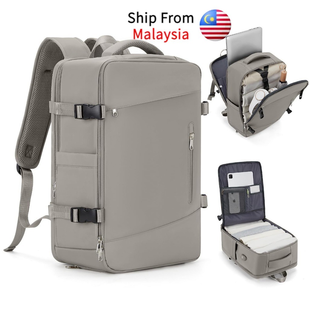 Shoe Compartment Laptop Backpack Carry On Luggage 35L Travel