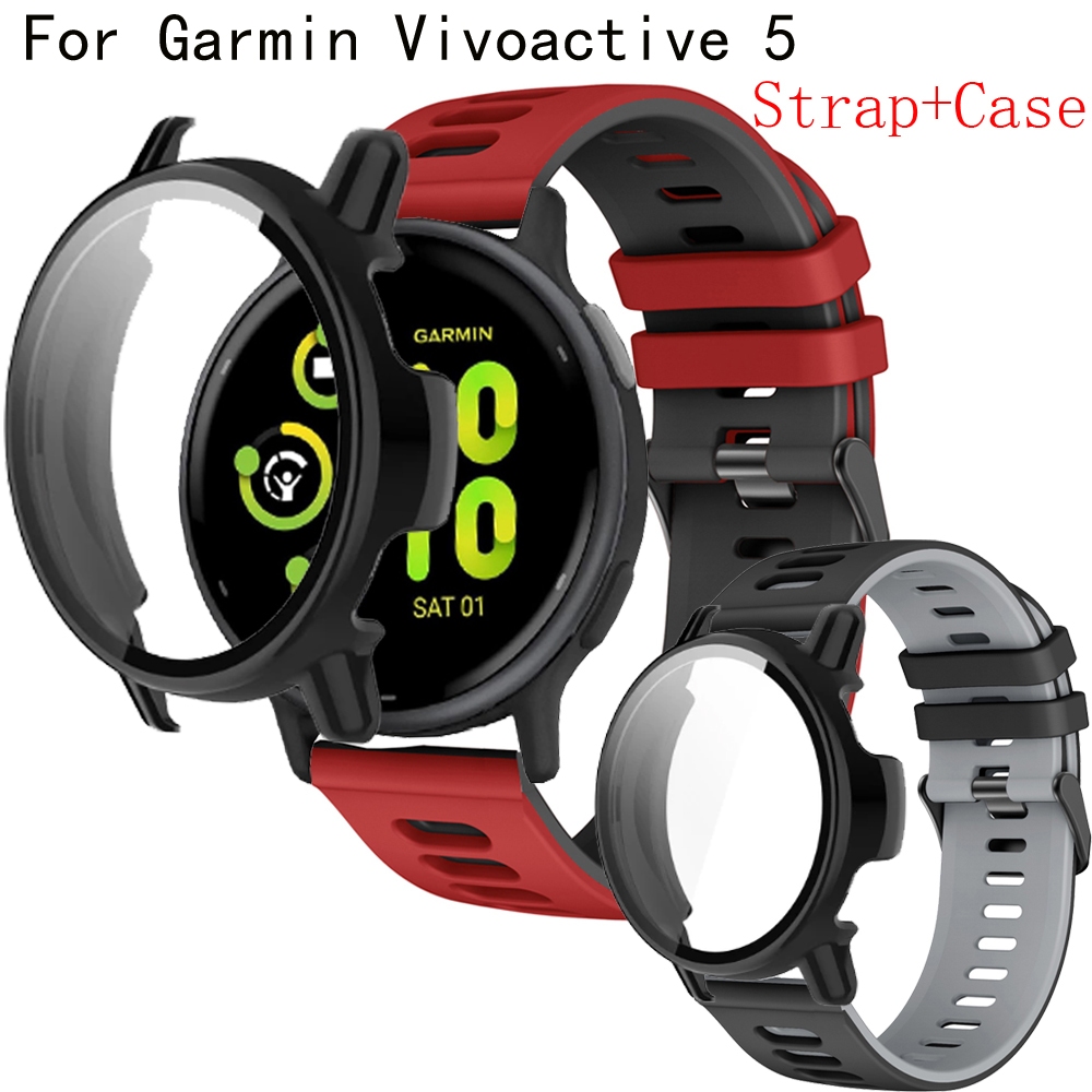 Garmin Vivoactive Smart Watch Case Screen Protector Cover Shell  Accessories For GarminActive Band Strap Wristband Bracelet Watch  accessories