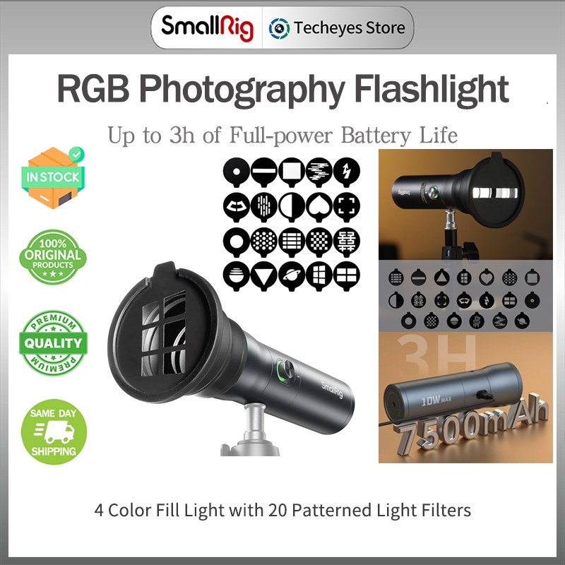 SmallRig RF 10C Portable Focusable LED Photography Flashlight Video ...