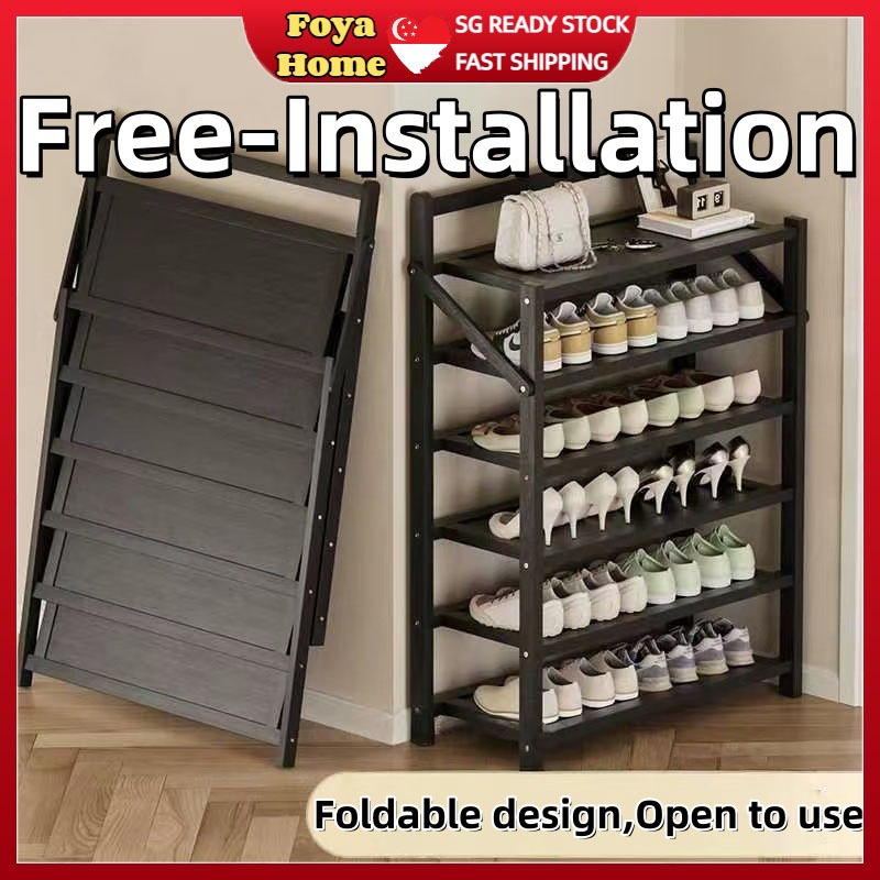 Free Installation Shoe Rack Foldable Shoe Cabinet Space Save Shoe ...