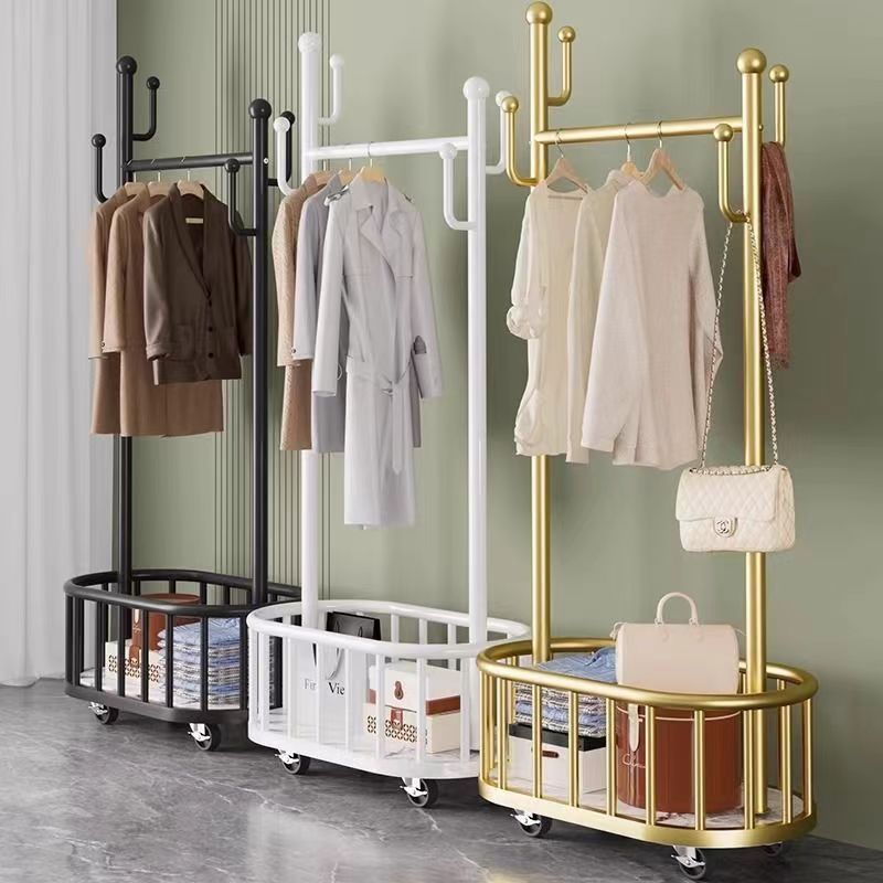 Ready Stock Clothes Hanger Stand Hat Rack Simple Coat Rack Movable ...