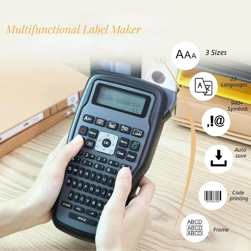 E1000PRO Industrial Label Maker Printer Compatible Brother TZe-231 ...