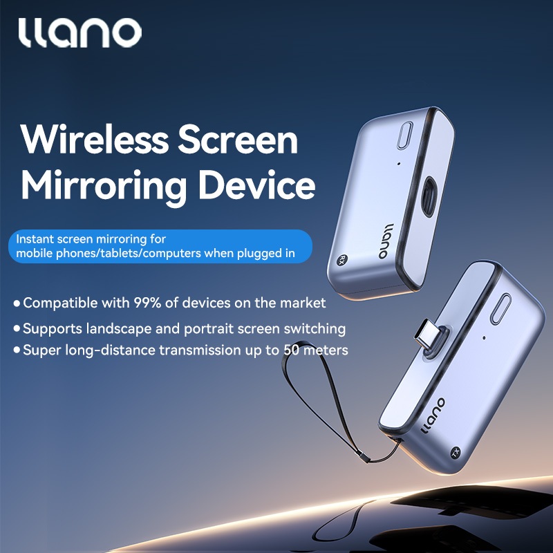 ワイヤレスHDMI送受信機セット グレー 【llano】 ワイヤレスHDMI