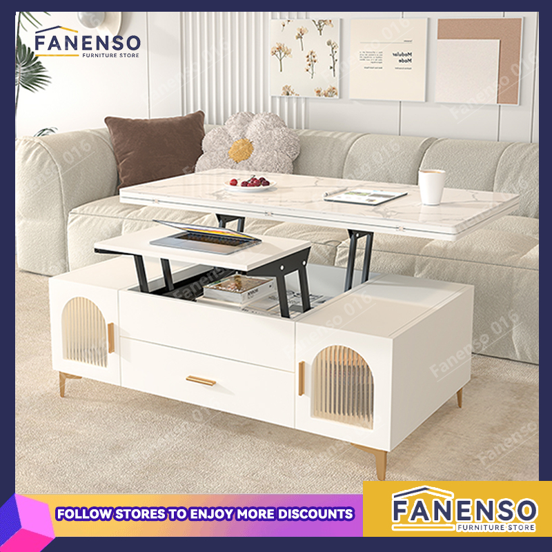 Fanenso Coffee Table Multifunctional Lifting Dining Table Dual-purpose ...