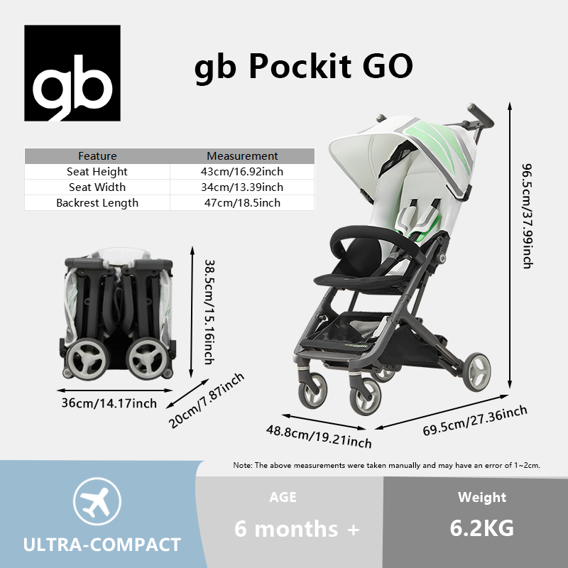 Gb Pockit+ Go Pocket Stroller GB Pockit Plus All Terrain Cabin