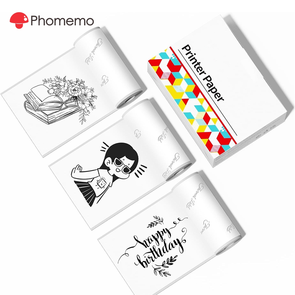 Phomemo 50mm Continuous Label Sticker For T02 M02 M03 M04S M04AS 241BT ...