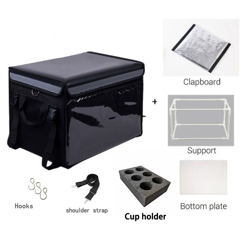 Food Delivery Bag Box Velcro Thermal Bicycle Rear Rack Seat Cycling ...