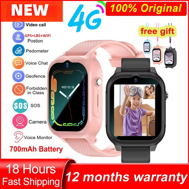 2025 New Kids Smart Watch 4G GPS WIFI Video Call SOS Child Smartwatch ...