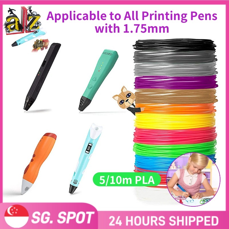 【SG LOCAL STOCK】10/20 Colors 3D Printing Pen Refill 1.75mm PLA Threads ...