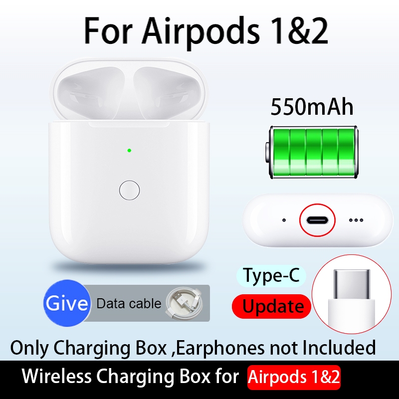 for Airpod Pro Replacement 680mAH Wireless Charging Case Box
