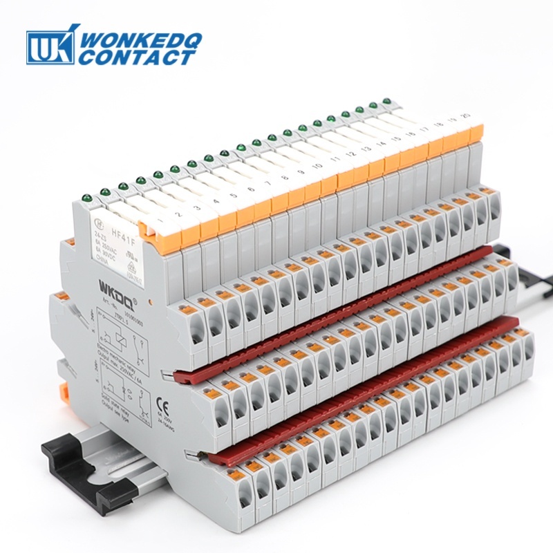 5Pcs TRP 1.5 Push-in Relay Rail Terminal Block Thin Slim 24V Relay ...