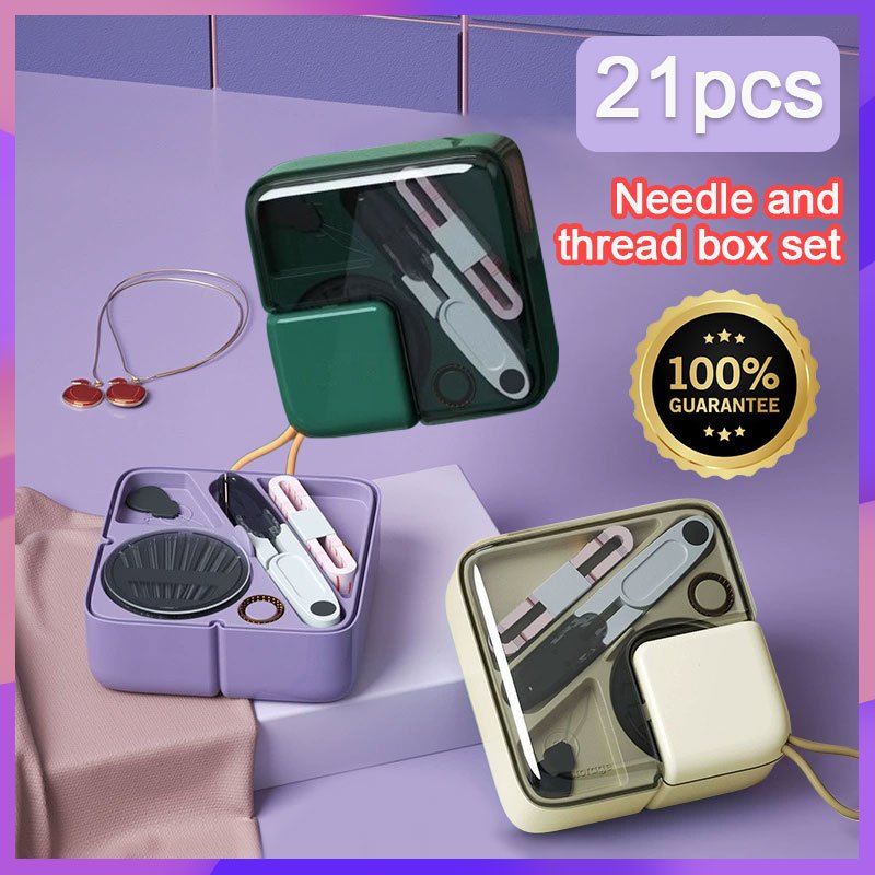 Luxury Sewing Box Set Portable and Multifunctional Hand Sewing Storage ...