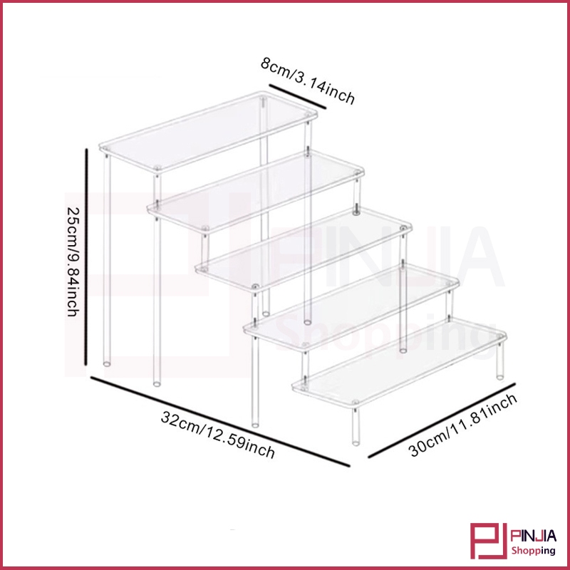 Acrylic Storage Rack Display Shelf Acrylic Display Stand Acrylic ...