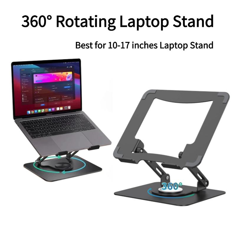 360°Rotating Laptop Stand Tablet Desktop Lifting Height Enhancement ...