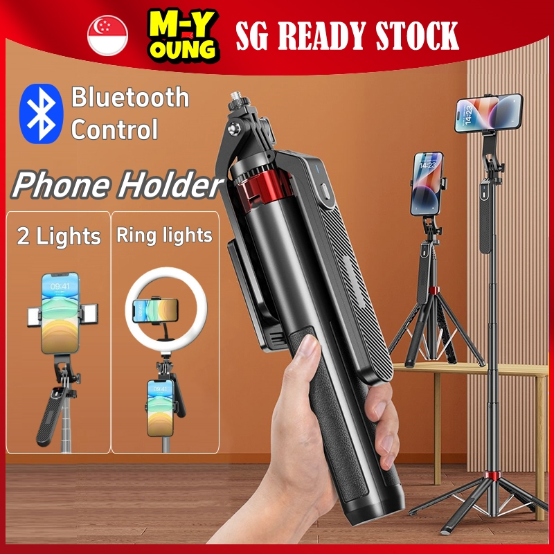 SG】Phone tripod with remote Selfie Stick Tripod stand Holder for