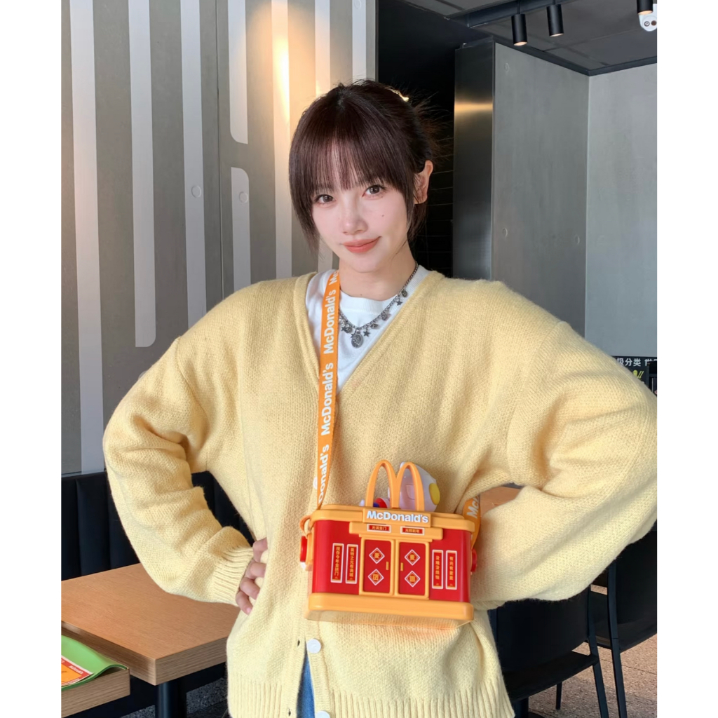 Genuine 2025 McDonald's New Year Mini Mahjong, Mahjong bag set