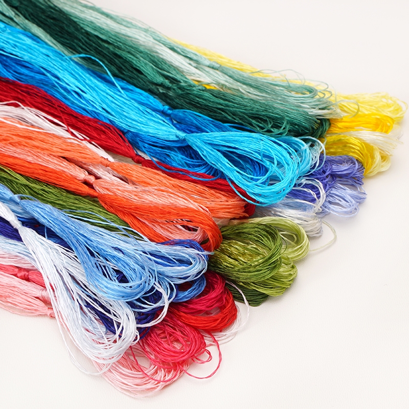 【NCC】8pcs/Bag 20m Low-twist Silk Thread Nylon Thread 8 Colors Mixing ...