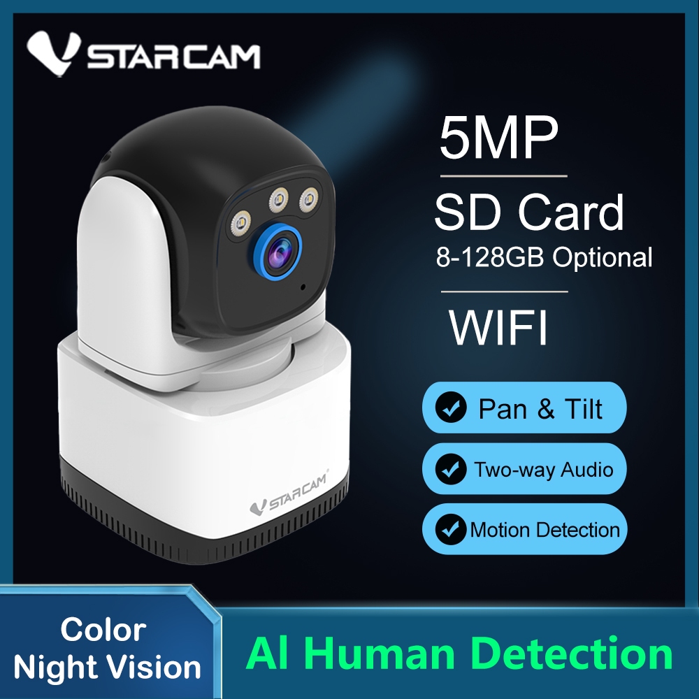 Vstarcam 5MP 3MP IP Camera Wifi Indoor Camera Color Night Vision Motion ...