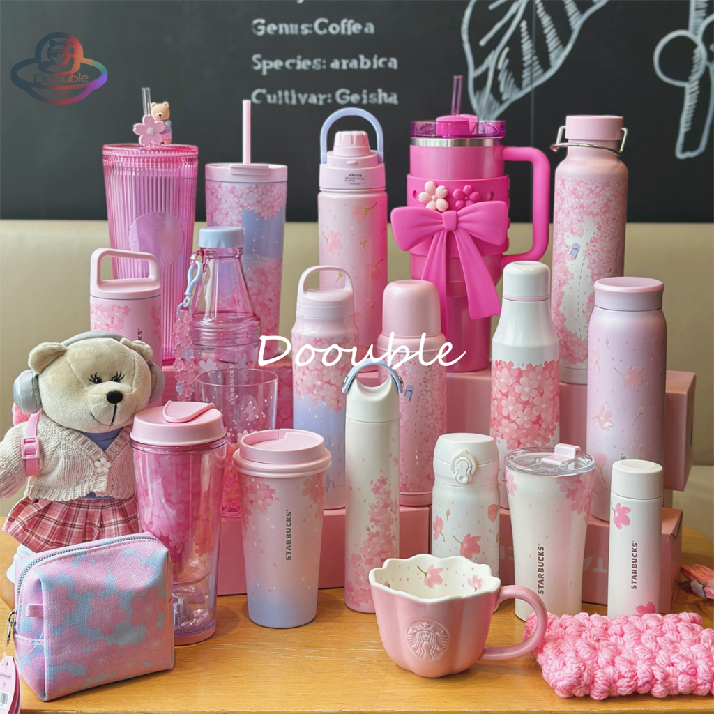 Starbucks China 2025 Sakura Season Collection Spring Blossom Pink