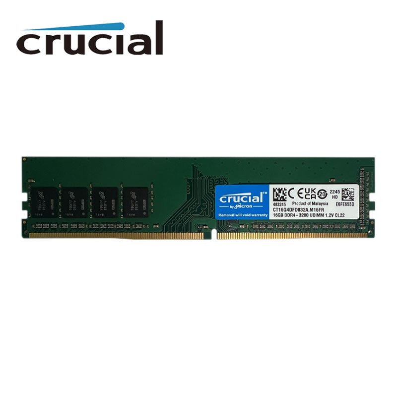 Barrette Mémoire RAM Crucial 4GB DDR4 2133MHz PC4-17000 Pour PC Fixe - Occasion