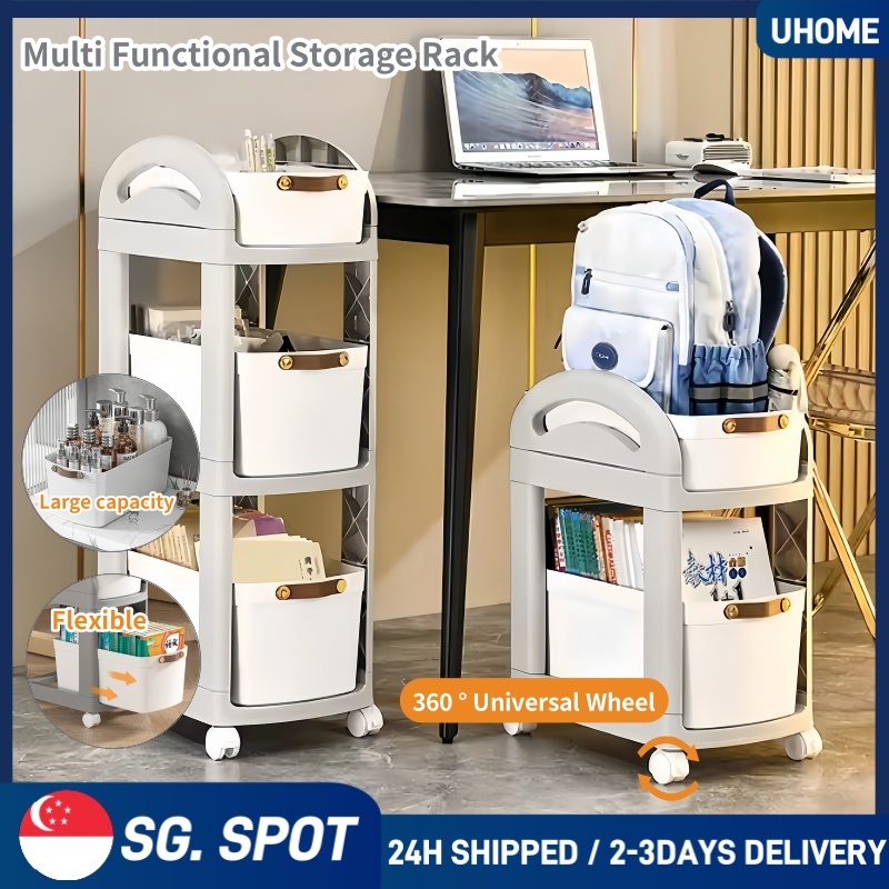 【SG READY STOCK】Multi-layer Mobile Trolley Storage Rack With Wheels ...