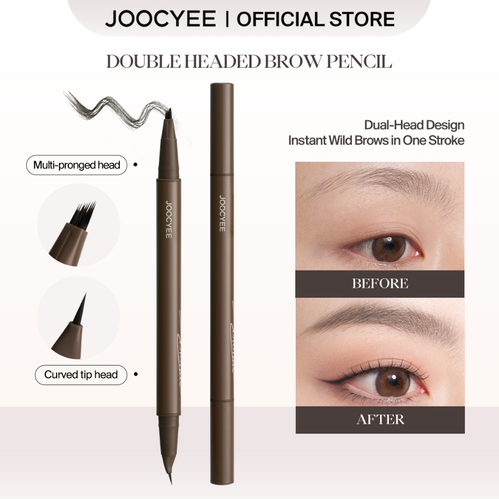 JOOCYEE Double Headed Brow Pencil Dual-Head Design Wild Natural ...