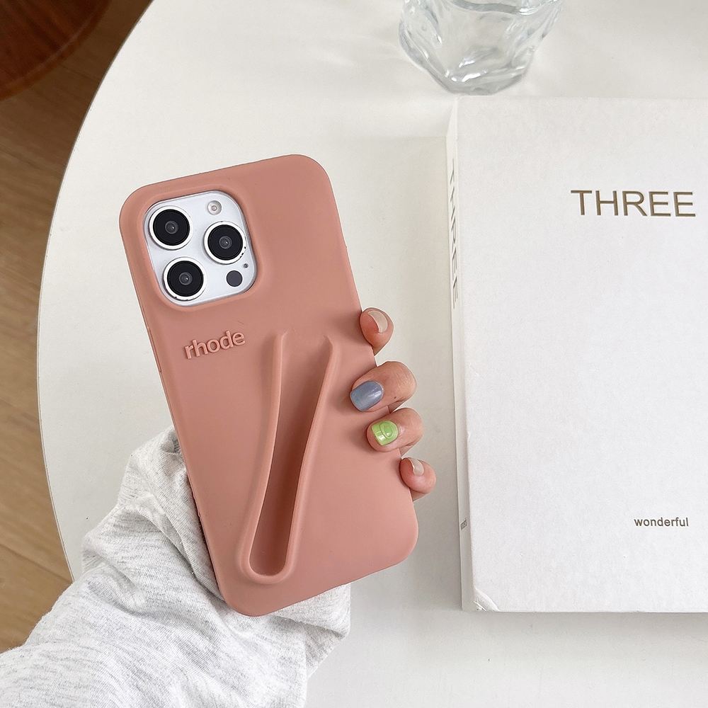 With Logo) rhode Lipstick Soft Silicone Phone Case For iPhone 16