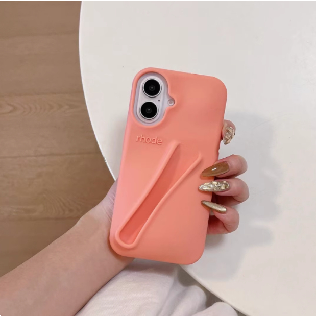 With Logo) rhode Lipstick Soft Silicone Phone Case For iPhone 13