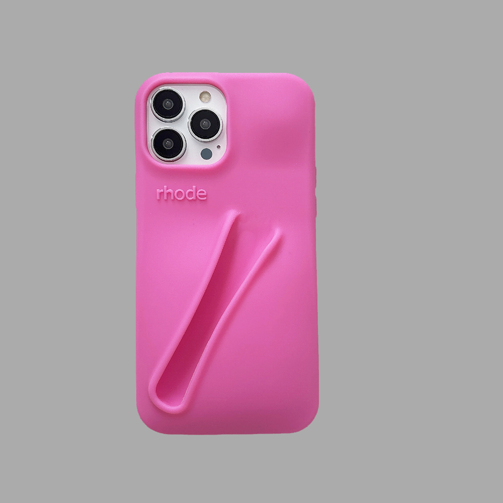 With Logo) rhode Lipstick Soft Silicone Phone Case For iPhone 13