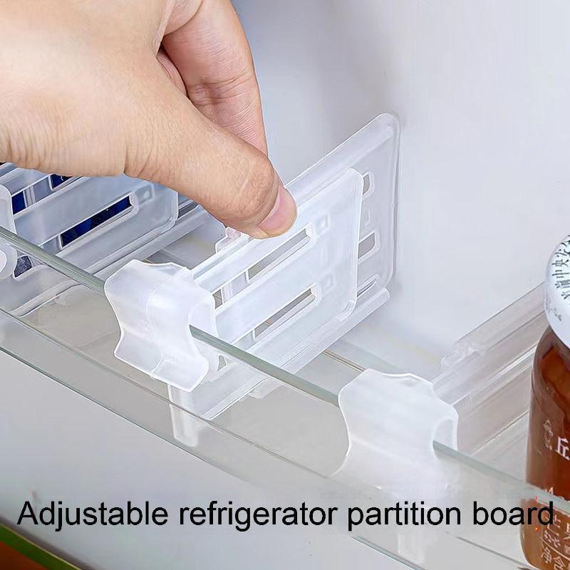 Refrigerator Partition Board Storage Retractable Plastic Divider ...