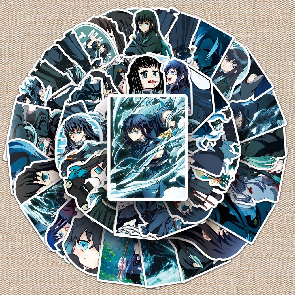 50pcs Demon Slayer Tokitou Muichirou Anime Stickers DIY Skateboard ...