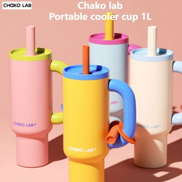 NEW Chako lab Portable Cooler Cup 1L Chakolab Large Capacity Stainless ...