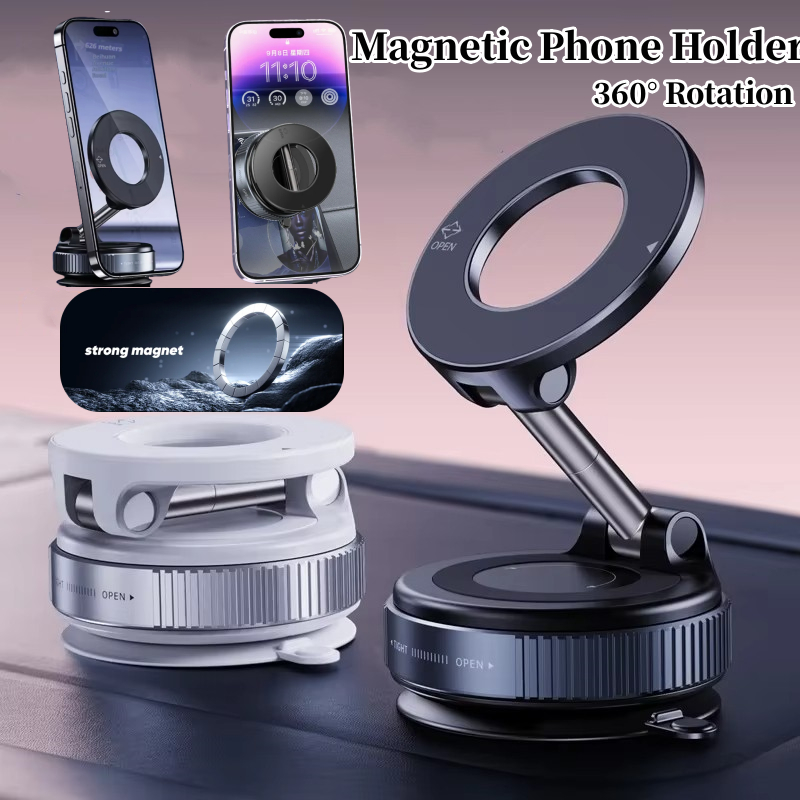 Vacuum Magnetic Suction Cup Phone Holder For Magsafe Car Phone Holder ...