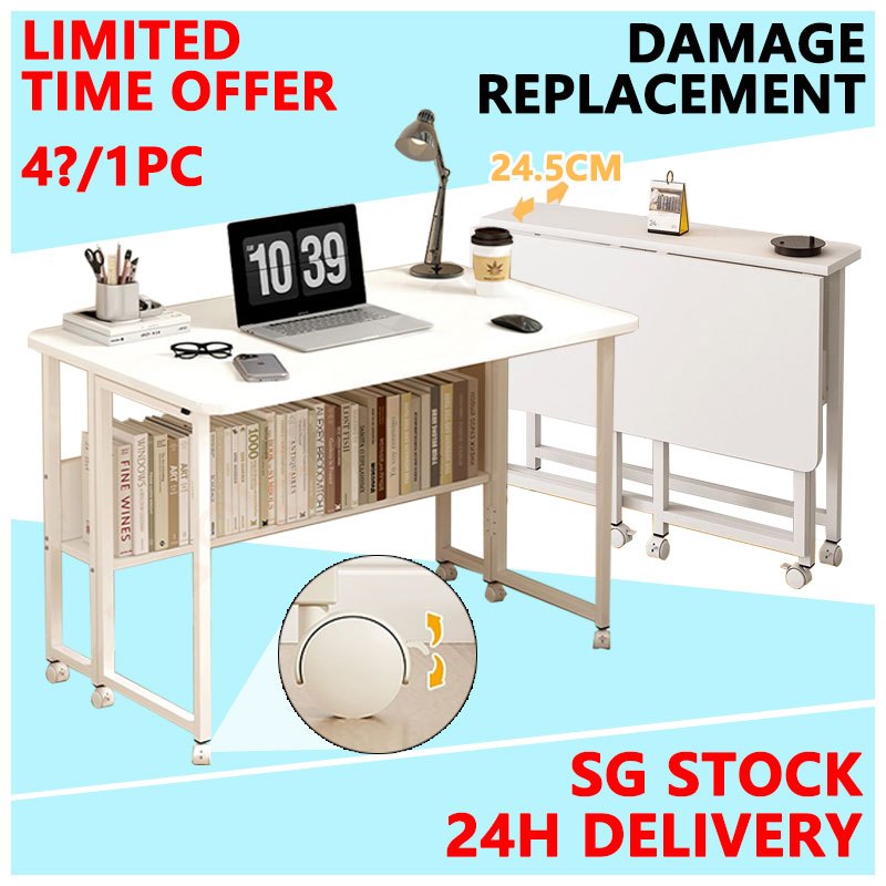 【SG STOCK】Folding Tables/ Folding Table On Pulleys For Space Saving ...