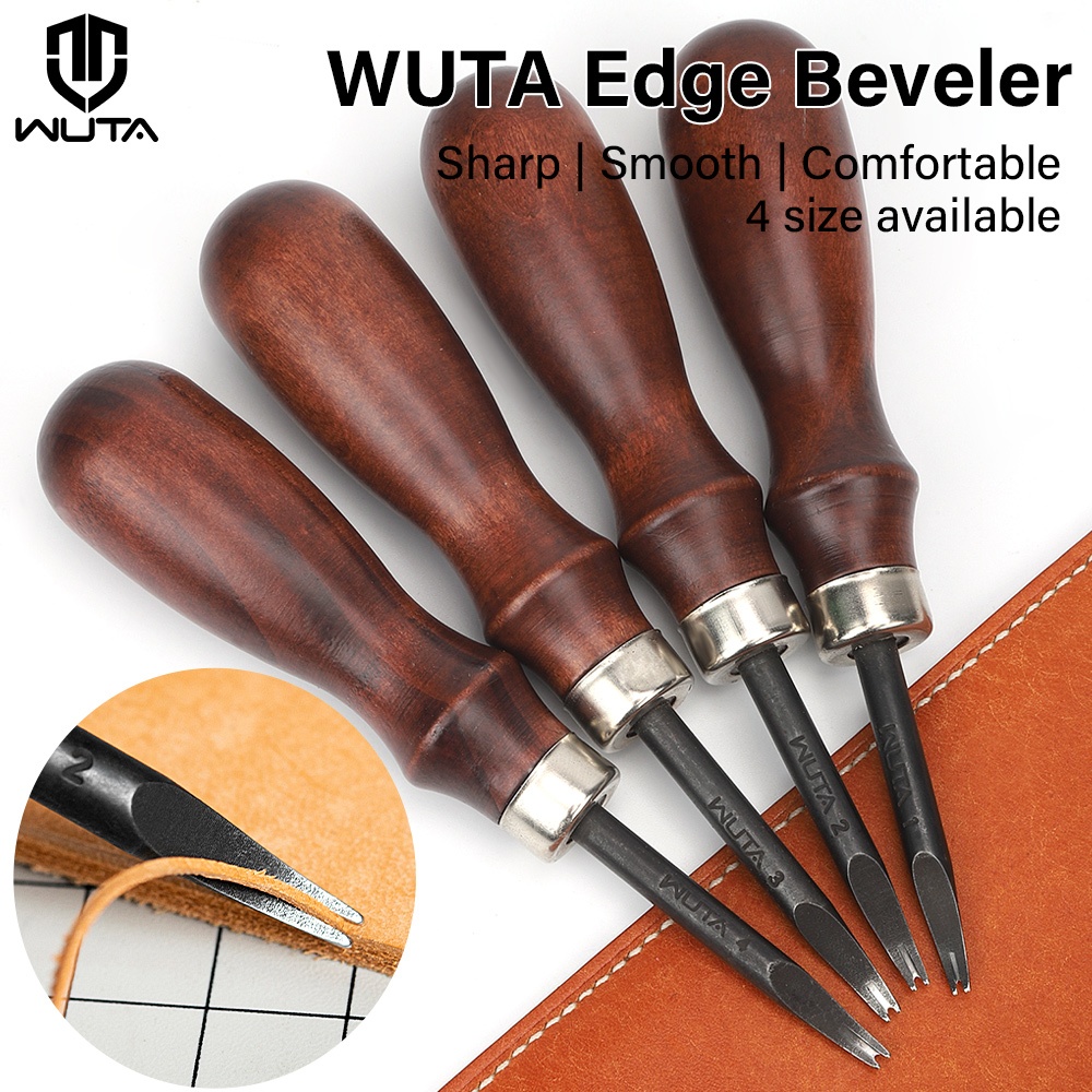 WUTA Sharp Leather Edge Beveler Edge Skiving/Polishing Leather Tools ...